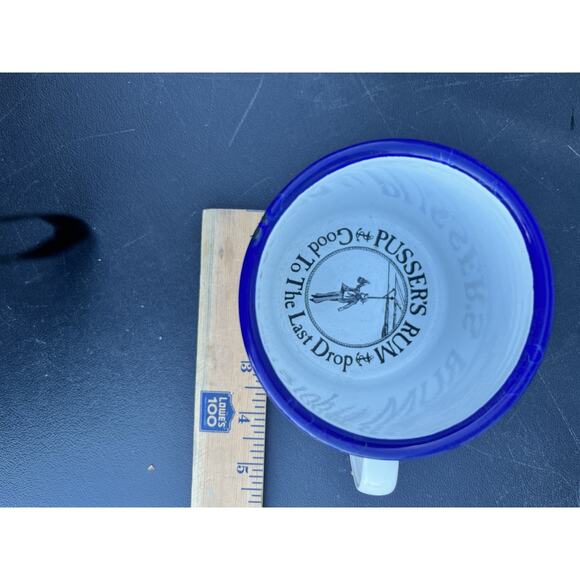 British Navy PUSSER'S RUM Splice The Main Brace Enamel Plate 10" & Mug ENGLAND - Picture 8 of 8